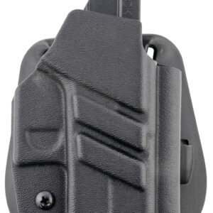 1791 Gunleather TACPDHOWBG43XMOSBLKR Tactical Kydex OWB Black Kydex Paddle Compatible w/Glock 43/43X/43X MOS Right Hand