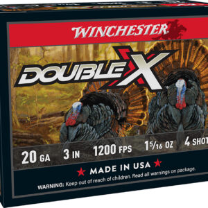Winchester Ammo STH2034 Double X High Velocity Turkey 20Gauge 3" 1 5/16oz 4Shot 10 Per Box/10 Case