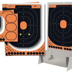 EZ-Aim 15548 Splash Reactive Trainer Kit Self-Adhesive Paper Black/Orange 14"x22" Oval