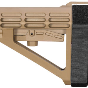 SB Tactical SBA4X02SB SBA4 X Synthetic Flat Dark Earth 5-Position Adjustable for AR-Platform (Tube Not Included)