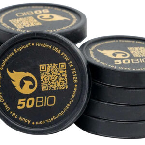 Firebird USA 50BIO 50BIO  Moving Trajectory/Static White Smoke Universal Firearm 50mm 10 Pk.
