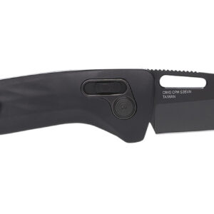 S.O.G SOG12730357 One-Zero XR 3.10" Folding Plain Black Chrome Cryo CPM S35VN Steel Blade Black Sculpted Aluminum Handle Includes Pocket Clip
