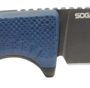 S.O.G SOG17790157 Altair FX  3.40" Fixed Clip Point Plain Satin TiCN Cryo CPM 154 SS Blade, Squid Ink Black GRN Handle, Includes Sheath