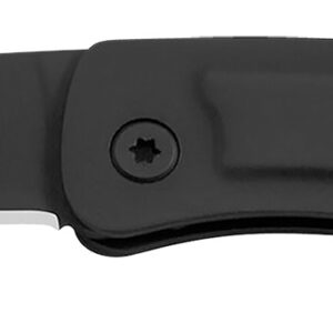 S.O.G SOG-CE1002-C Centi I 1.40" Folding Straight Back Plain Black Hardcased Stainless Steel Blade/Black Stainless Steel Handle