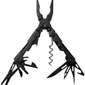 S.O.G SOGPL1002CP PowerLitre  Black Hardcoat Anodized 5Cr15MoV Stainless Steel 5" Long Features 19 Tools