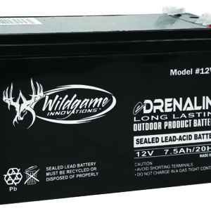 Wildgame Innovations WGIWGIBT0011 Edrenaline Rechargeable Battery Black 12.0 Volts