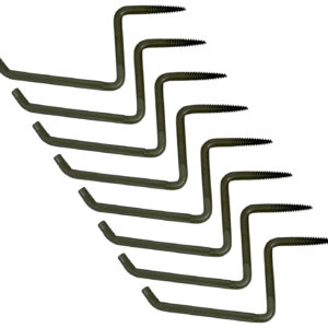 Set of ten gun locking pins with threaded ends for firearm security.