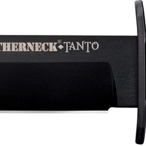 Cold Steel CS-39LSFCT Leatherneck  7" Fixed Plain Tanto Black Matte Powder Coat German D2 Steel Blade/Black Deep Checkered w/double Quillon Guard/ Griv-Ex Handle