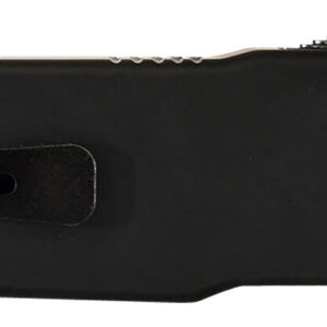 Templar Knife MABR321 Premium LW  Slim 3.16" OTF Drop Point Plain Black Oxide Stonewashed D2 Steel Blade, 4.93" Black Aluminum Handle