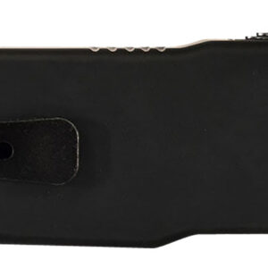Templar Knife SABR321 Premium LW  Small 3" OTF Drop Point Plain Black Oxide Stonewashed D2 Steel Blade, 4.50" Black Aluminum Handle