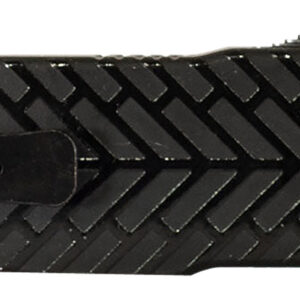 Templar Knife LAHBG52 Premium LW  Large 3.55" OTF Tanto Part Serrated Black Oxide Stonewashed D2 Steel Blade, 5.25" Black Herringbone Aluminum Handle