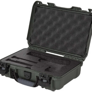 Nanuk 909CLASG6 909 Classic Gun Case Waterproof & Airline Approved Olive Polyethylene w/ Closed-Cell Foam 11.44" L x 7" W x 3.68" H Interior Dimensions