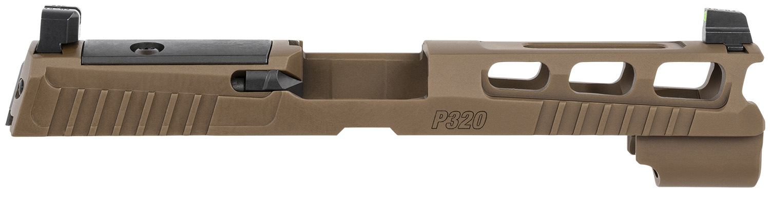 Sig Sauer 8900953 P320 Sig P320 9mm Luger PVD Coyote Brown Stainless Steel Optic Ready Slide XRAY3 Suppressor Sights Compatible With ROMEO1 & ROMEO Pro