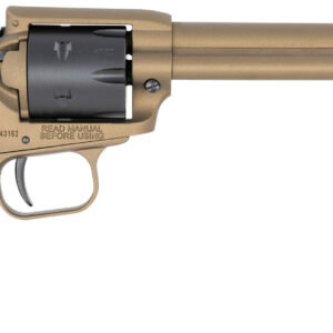 Heritage Mfg RR22A6 Rough Rider  22 LR 6 Shot, 6.50" Burnt Bronze Cerakote Steel Barrel, Black Satin Cylinder Burnt Bronze Cerakote Steel, Black Textured Polymer Grips