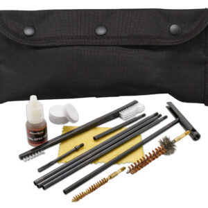 KleenBore POU302B Modular Cleaning Kit Multi-Caliber Handgun/Rifle Bronze/Nylon Bristles Black Nylon Case