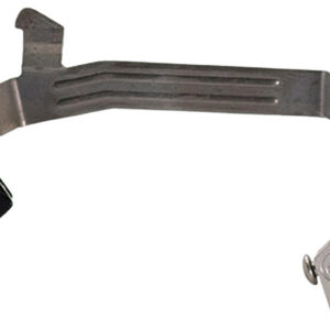 Timney Triggers ALPHAGLOCK34LRGSILVR Alpha Competition 45 ACP/10mm Auto, Silver Straight Trigger, Compatible w/Glock Gen3-4