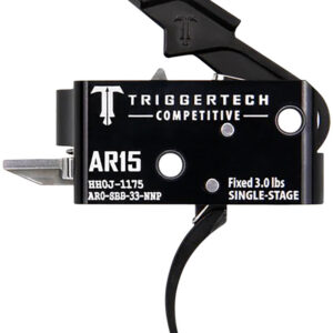 TriggerTech AR0SBB33NNP Competitive  Pro Curved Single-Stage 3 lbs Fixed for AR-15
