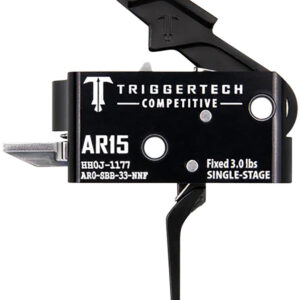 TriggerTech AR0SBB33NNF Competitive  Flat Single-Stage 3 lbs Fixed for AR-15