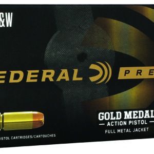 Federal GM40AP1 Gold Medal Centerfire Pistol 40S&W 180gr Full Metal Jacket 50 Per Box/10 Case
