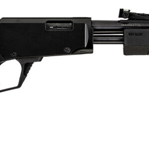 Rossi Gallery Pump 22 WMR 12+1 20", Black, Polished Steel Barrel/Rec, Synthetic Stock, Fiber Optic Sights