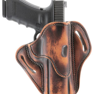 1791 Gunleather ORBH24SVTGR BH2.4S Optic Ready Size 2.4S Vintage Leather Belt Slide Fits H&K VP9SK/FN 509 Right Hand