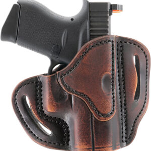 1791 Gunleather ORBHCVTGR BHC Optic Ready OWB Compact Vintage Leather Belt Slide Compatible w/Glock 43/Sig P365 Right Hand