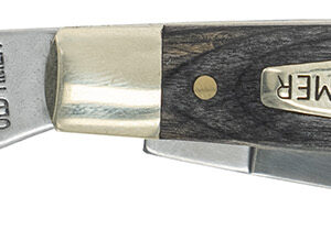 Old Timer 1149100 Heritage Series Middleman 340T 2" 1.70" 2.40" Folding Clip Point/Pen/Sheepsfoot D2 Steel Blade, 3.70" Gray Wood Laminate Handle