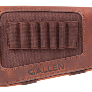 Allen 8517 New Castle Buttstock Cartridge Carrier Brown Leather 7rd Rifle Buttstock Mount