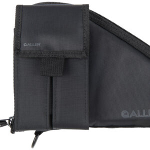 Allen 78-7 Pistol Case W/Mag Pouch Black Nylon Fits Compact Handguns