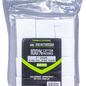 Breakthrough Clean BTCPS214600 Square Patches 38-45 Cal/.410-20 Gauge 600 pieces