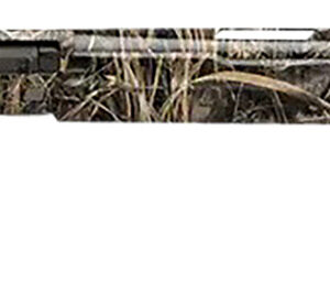 Rifle with camouflage pattern, suitable for hunting and outdoor shooting.