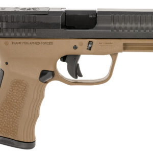 FMK FMKG49BB G3  9mm Luger 14+1 4" Stainless Steel Barrel, Black Optic Cut/Serrated Carbon Steel Slide, Burnt Bronze Polymer Frame w/Picatinny Rail, Black Backstrap Grip