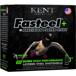 Kent Cartridge K123FSP36BBX2 Fasteel +  12 Gauge 3" 1 1/4 oz BB Shot 25 Per Box/ 10 Case