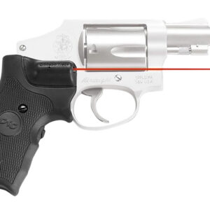 Crimson Trace 011150 Lasergrips  Fits S&W J-Frame Round Butt, Red Laser 633nM Wavelength 5mW Output, Black Polymer Extended