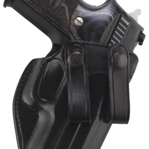 Holster with pistol for concealed carry and quick access.