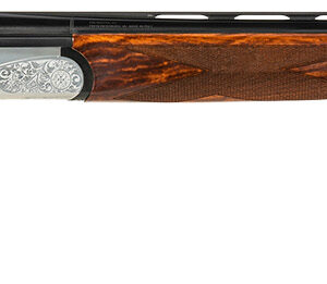 Fausti Usa, Inc 15602 Caledon  16 Gauge 2.75" 2rd 28" Blued Barrel, Engraved Stainless Rec, Wood Laser Grain Stock, Metallic Bead Sight