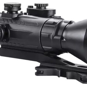 AGM Global Vision 15WP4423484111 Wolverine Pro-4 3AW1 Night Vision Rifle Scope Matte Black 4x70mm Gen 3 Auto-Gated White Phosphor Level 1 Illuminated Red Chevron w/Ballistic Drop Reticle