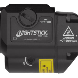Nightstick TCM10GL Compact Weapon-Mounted Light with Green Laser  Black Anodized 650 Lumens White Light