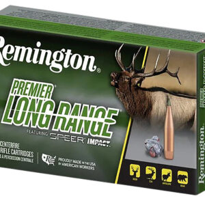 Remington Ammunition R28828 Premier Long Range 6.5PRC 140gr Speer Impact 20 Per Box/10 Case