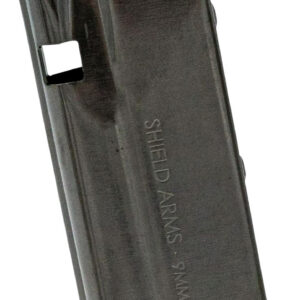 Shield Arms SAS15BLKNGEN3 S15 Magazine Gen 3 15rd Flush 9mm Luger Fits Glock 48/43X Black Nickel Steel