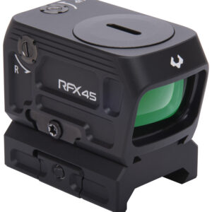 Viridian 9810059 RFX45  Black Anodized 1 x 24 mm x 15.5 mm 5 MOA Green Dot ACRO/Picatinny Low Mount
