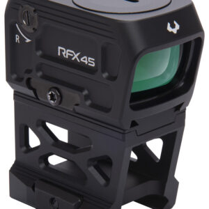 Viridian 9810060 RFX45  Black Anodized 1 x 24 mm x 15.5 mm 5 MOA Green Dot ACRO/Picatinny High 1/3 Cowitness Mount