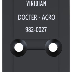 Viridian 9820027 RFX45 Docter Mounting Adapter  Black Anodized