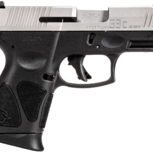 Taurus 1G3C4039 G3C  Compact Frame 40 S&W 10+1 3.26" Matte Stainless Steel Barrel, Serrated Stainless Steel Slide, Black Polymer Frame w/Picatinny Rail, Black Polymer Grip