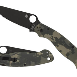 Spyderco C36GPCMOBK2 Military 2  4" Folding Plain Black DLC CPM S30V SS Blade/ Digital Camo G10 Handle Includes Pocket Clip