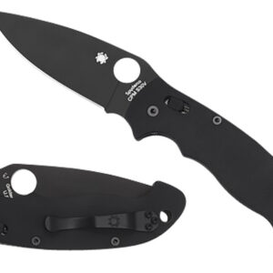 Spyderco C95GPBBK2 Manix 2  XL 3.85" Folding Plain Black DLC CPM S30V SS Blade/Black Textured G10 Handle Includes Pocket Clip