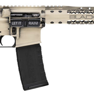 Black Rain Ordnance BROWTPLSB Spec 15+ We The People 5.56x45mm NATO 30+1 16", Light Sand Battleworn with Deep Engraving, 15" Slim M-LOK, Magpul Grip/Carbine Stock, Castle Flash Hider