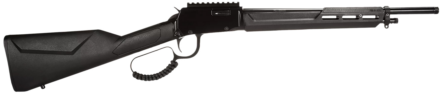 Rossi RL22161ST Rio Bravo Tactical 22 LR 10+1 16.50" Polished Black Oxide Steel Threaded Barrel, Picatinny Rail Matte Black Aluminum Receiver, Fixed Black Synthetic Stock