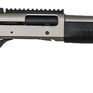 MAC 21000153 1014 Marine 12 Gauge 3" 5+1 18.50", Electroless Nickel Barrel/Rec, Synthetic Furniture, Fixed Pistol Grip Stock, Ghost Ring Sight, Optics Mount, 3 Chokes