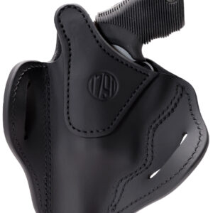 1791 Gunleather RVHX3SBLR RVHX-3 OWB Size 03 Stealth Black Leather Belt Slide Right Hand